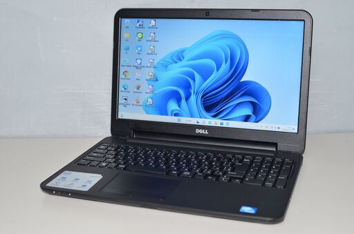 中古ノートパソコン Windows11+office DELL Inspiron3521 Celeron-1007U/メモリ4GB/爆速SSD128GB/15.6インチ/無線/WEBカメラ/DVDマルチ搭載