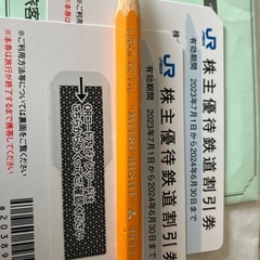 JR西日本の株主優待券２枚