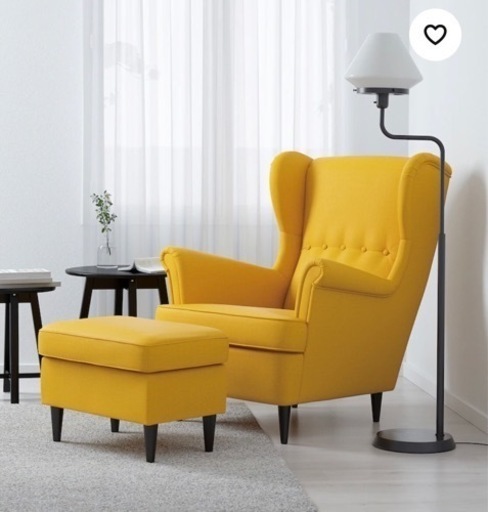 IKEA シングルソファ　黄色