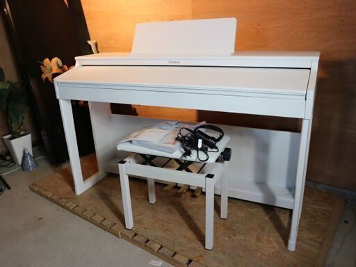 美品 Roland/ローランド 電子ピアノ RP701-WH 22年製 椅子付 88鍵盤 音