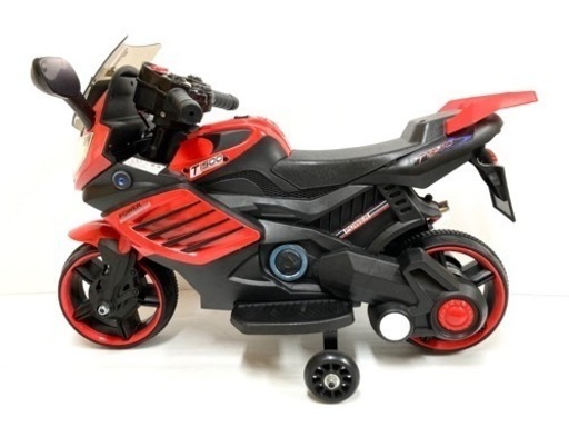 SOLD OUT！◆子供用 電動 乗用バイク◆乗用玩具 補助輪付 LQ-158 充電器付き
