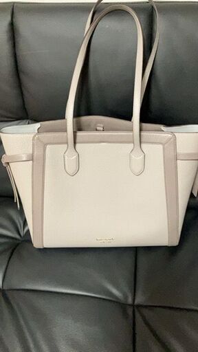 美品＠Kate Spade　ノットラージトート 　グレー系　（価格交渉可能）