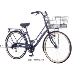 【譲】自転車｜6段変速 オートライト｜大容量バスケット｜シティサ...