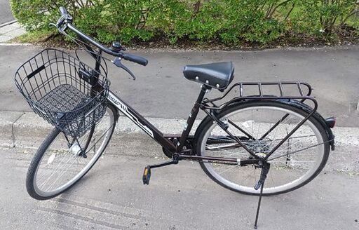 27インチ エアレス ノーパンクタイヤ 茶色 CHACLE 6段変速 オート