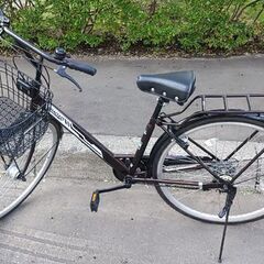 27インチ エアレス ノーパンクタイヤ 茶色 CHACLE 6段変速 オート