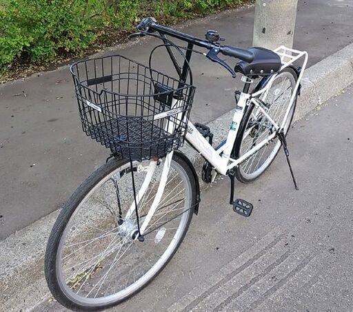 chacle 自転車 ノーパンクタイヤ 27インチ LEDオートライト 6段変速