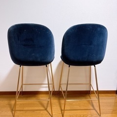 ###直接引き取り限定### GUBI ビートルカウンターチェア 高さ65cm 2脚