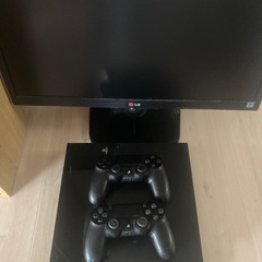 PS4 CUH1000 500GB コントローラー2つ モニター23インチ付き
