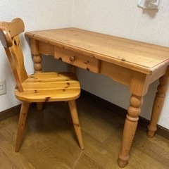 北欧風　木製テーブル、椅子