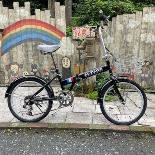 【3541】折り畳み　20インチ　後タイヤ新品　7,200円（防犯・税込）