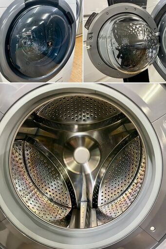 地域限定送料無料　美品【 SHARP 】シャープ 洗濯7.0㎏/乾燥3.5㎏ ドラム式洗濯機 奥行スリム マンションにもちょうどいい、コンパクトタイプ ES-S7D