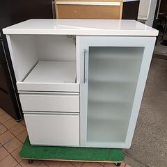 J2378 美品！福岡家具 大川家具 松田家具 食器棚 レンジボード 140cm幅 