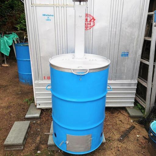 200Lドラム缶 焼却炉 配達設置 込みです