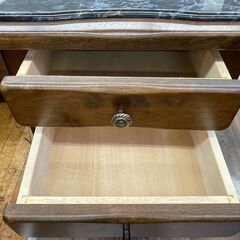 karimokuの大理石風トップ電話台のご紹介！【トレファク入間23-07】