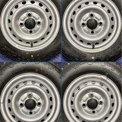 ㊿新品ヨコハマゴツゴツタイヤ4本と中古テッチンホイールとナット付