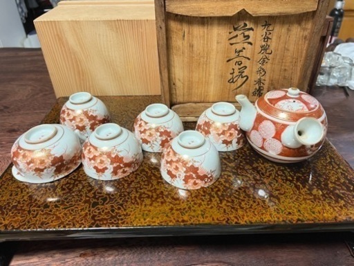 九谷急須セット骨董品