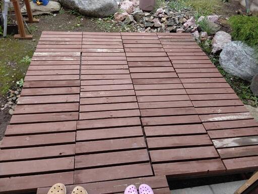 お取引中】付属品有り ウッドデッキ 焼き肉 BBQも！