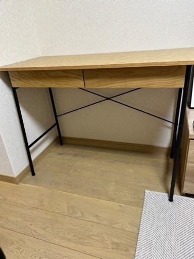 美品】PCデスク/木目調 (アロンアルファ) 鹿児島のテーブル《パソコン ...