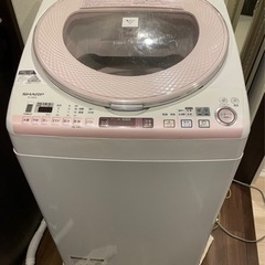 シャープ製　洗濯機　プラズマクラスター２０１４年製　8ｋ