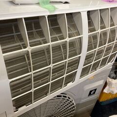 ☆中古￥33,800！【会員価格￥31,800】SHARP　14畳4.0kwルームエアコン　家電　2017年製　AT-G40X2-W型　【BF001】