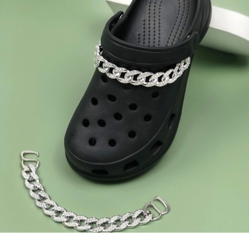 ⭐️ジビッツ⭐️ crocs クロックス アクセサリー 鎖風