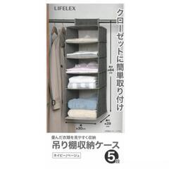 コーナン オリジナル LIFELEX 吊り棚収納ケース５段　