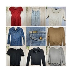 中古服レディース&メンズ&子供服　夏冬120着