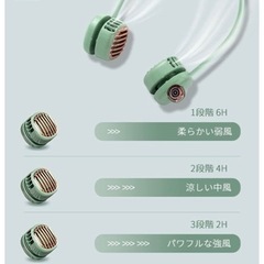 扇風機　ネック首掛け　ケース付き