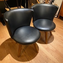 レザー素材椅子 2脚セット 7/2(日)お取引可能