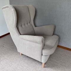 (引き取り限定) IKEA ストランドモン ウイングチェア グレー STRANDMON ストランドモン ウイングチェア, ノールドヴァッラ