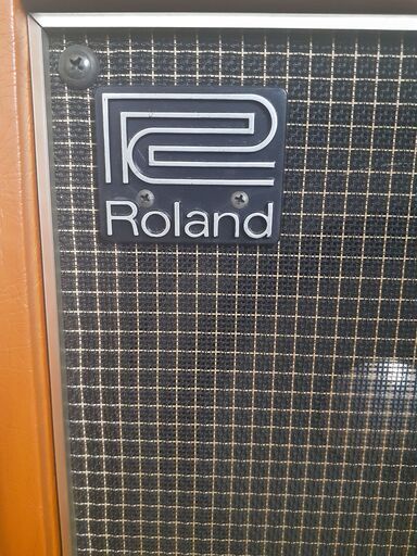 ギターアンプ　Roland cube20初代ジャパンビンテージ　オレンジ系 シールド付き ギターアンプ roland cube20初代 ジャパンビンテージ オレンジ