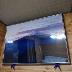 富士山　高精細　航空写真　額飾り