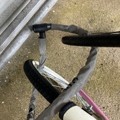 5797 ブリジストン 鍵付き 自転車 パープル SONATA 24インチ