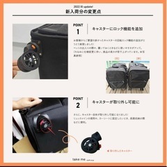 TAKE ME 中型犬 多頭飼い用キャリーバッグ ブラックＬサイズ リュック