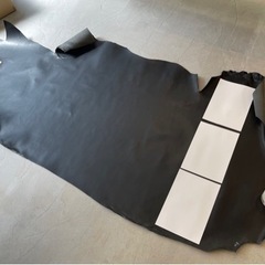 牛ヌメ革+床革 黒 フジトウ商事 スリーエヌ 1.2mm厚 高級本革