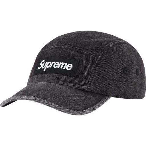 【新品未使用】 Supreme Denim Camp Cap[BLACK]