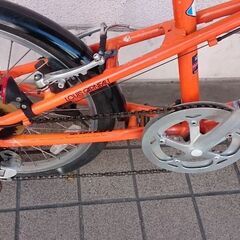 ★★泥除付・お洒落な街乗り【ルイガノ ＭＶ１ ミニベロ・シマノ外装７段変速・アルミフレーム】チェーン新品★★★