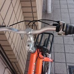 ★★泥除付・お洒落な街乗り【ルイガノ ＭＶ１ ミニベロ・シマノ外装７段変速・アルミフレーム】チェーン新品★★★