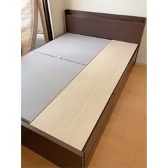 お譲り先決まりました【国産】steady ステディ 収納付きダブルベッド 