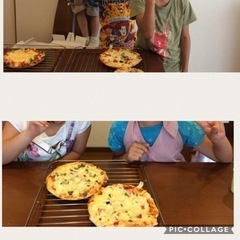 8月23日水曜日　夏休み親子パン教室　ピザを作りましょう