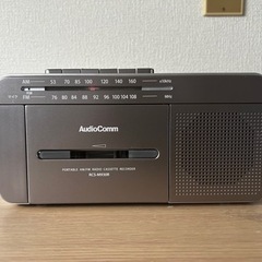AudioCommポータブルラジオカセットレコーダー