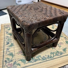 籐製ミニ座椅子