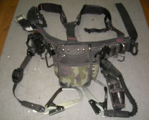 R025 TAJIMA 安全帯 腰ベルト 腰道具入れ 胴当てベルト Used