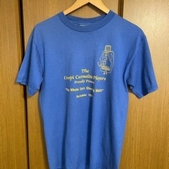 青 used Tシャツ 両面プリント