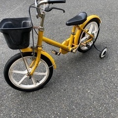 「取引中」無印良品　16インチ　幼児自転車　補助輪付き