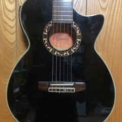 Crafter CTS-155C/BK Mini Acoustic/Elec, Black - Hank's