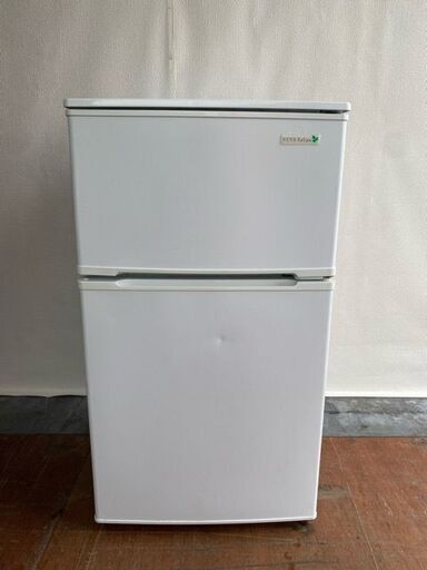 ヤマダ電機オリジナル 90L 冷凍冷蔵庫 YRZ-C09B1 動作品 HERB Relax  2018年製 #別37086-1