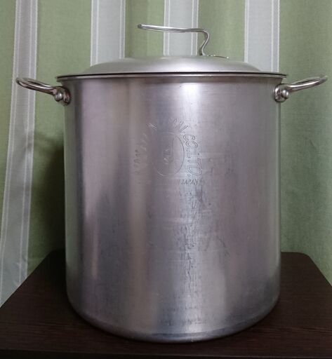 (中古)蓋つき寸胴なべ30cm　NAKAO KING POTS（日本製）