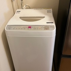 【ネット決済・配送可】SHARP 洗濯機　7/28(金)引き渡し