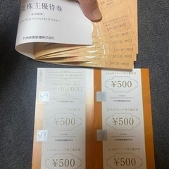 JR九州一日券6枚、駅ビル2500円、その他アリ